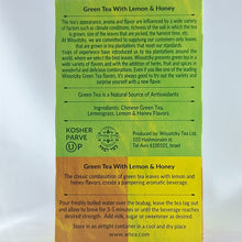 Lade das Bild in den Galerie-Viewer, Wissotzky Grüner Tee mit Lemon (Zitrone) & Honey (Honig)