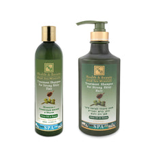 Lade das Bild in den Galerie-Viewer, H&B Shampoo mit Mineralien aus dem Toten Meer Olivenöl & Honig für starkes, glänzendes Haar 400 ml