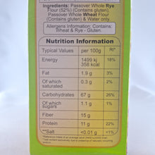 Lade das Bild in den Galerie-Viewer, Mazza Roggen Vollkorn Jerusalem 300 g