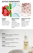 Lade das Bild in den Galerie-Viewer, Dr. Sea Verjüngendes und aufhellendes Serum – Arbutin &amp; Niacinamid
