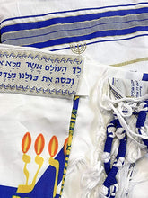 Lade das Bild in den Galerie-Viewer, Messianisches Tallit-Set "Yeshua" S (Schal) Königsblau
