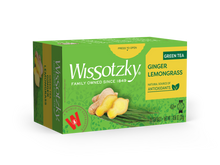 Lade das Bild in den Galerie-Viewer, Wissotzky Grüner Tee mit Lemongrass (Zitronengras) &amp; Ginger (Ingwer)
