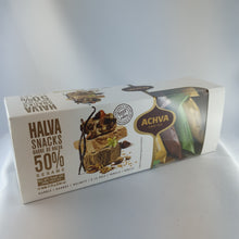 Lade das Bild in den Galerie-Viewer, Achva Halva Sesam Snacks Box (Vanille, Kakao, Walnuss)
