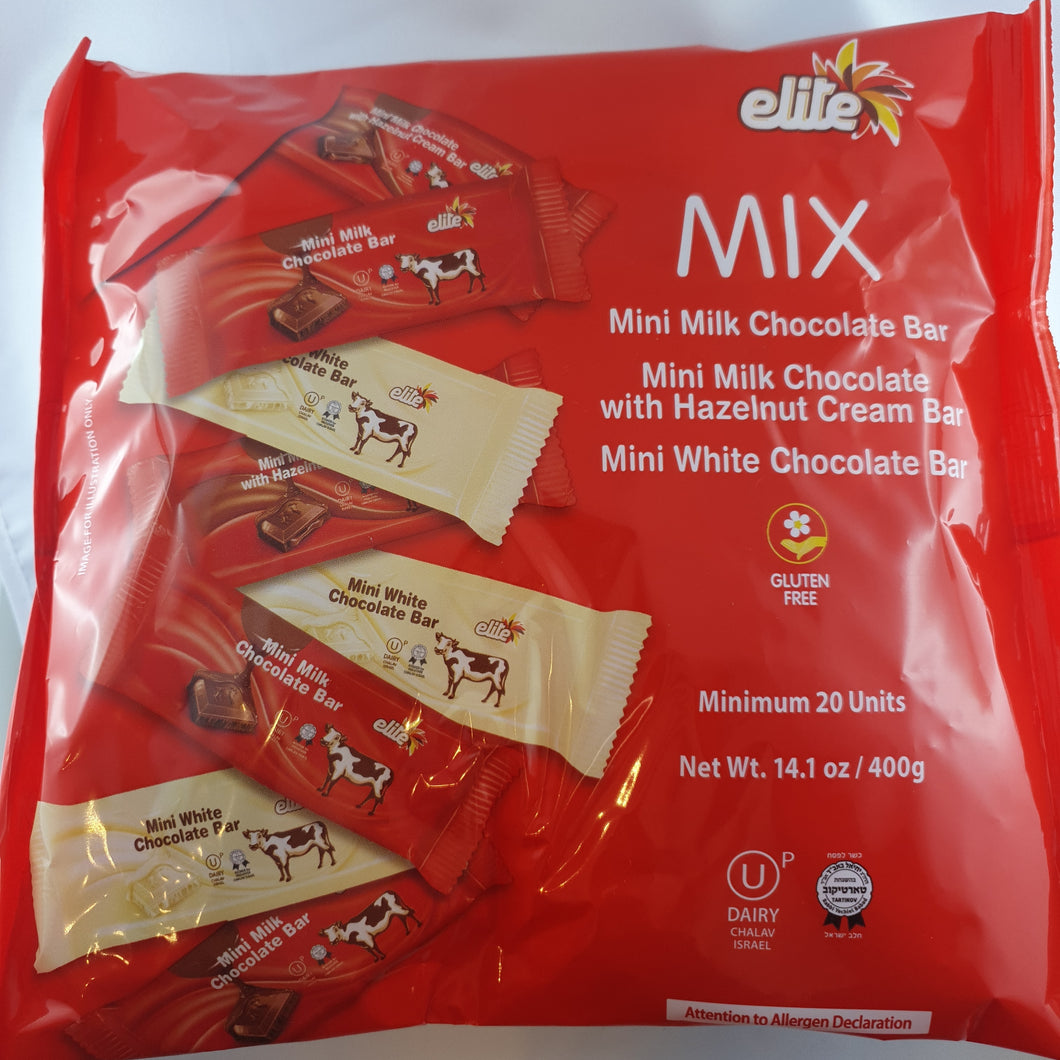 Elite Mix Milschschokolade + Haselnuss + Weiße Milchschokolade