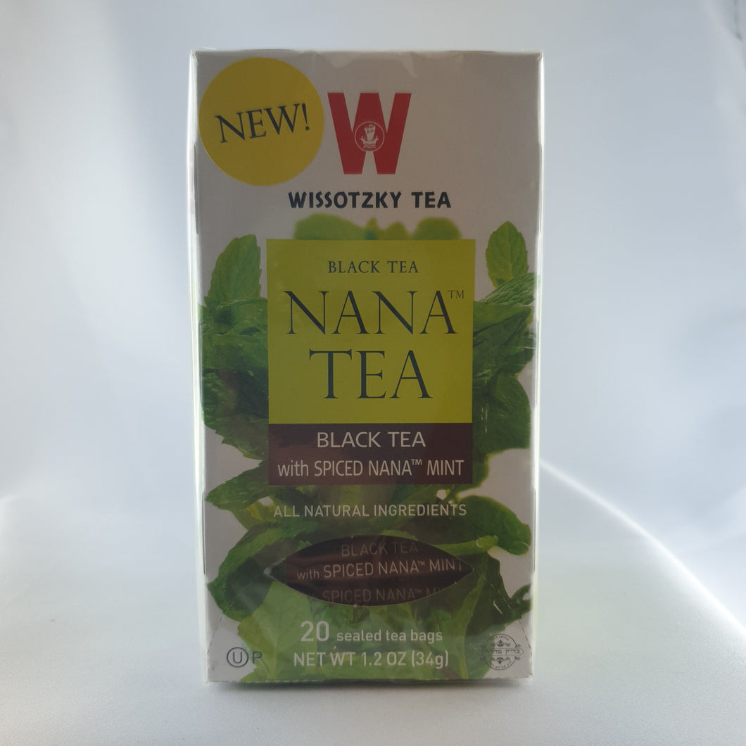 Wissotzky Schwarzer Tee Spiced Nana (gewürzte Minze)