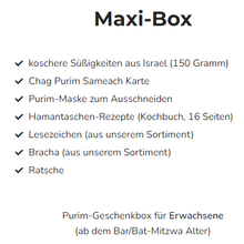 Lade das Bild in den Galerie-Viewer, Purim Geschenkbox (Mischloach Manot) Maxi
